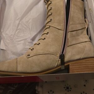 Corkys Tan Lace-Up Boots